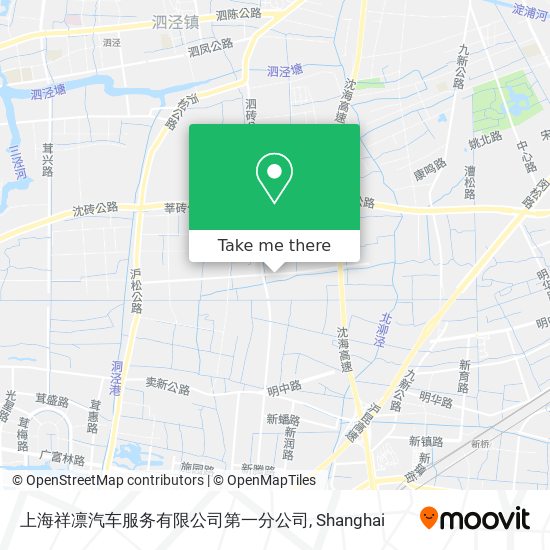 上海祥凛汽车服务有限公司第一分公司 map