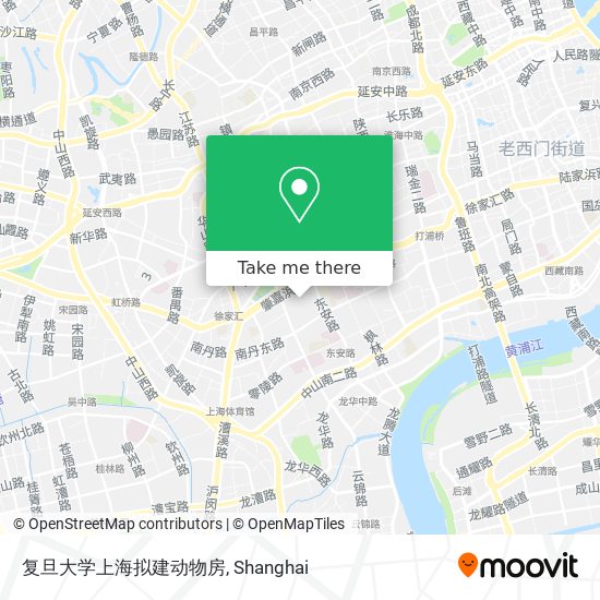 复旦大学上海拟建动物房 map