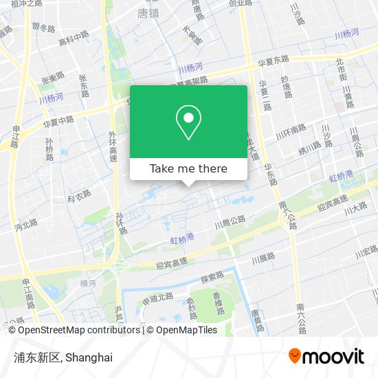 浦东新区 map