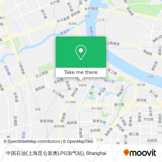 中国石油(上海昆仑新奥LPG加气站) map