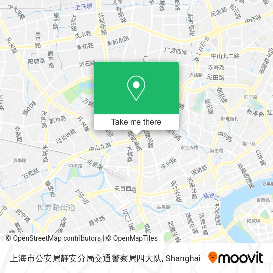 上海市公安局静安分局交通警察局四大队 map