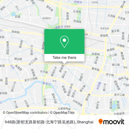 948路(新郁支路新郁路-北海宁路吴淞路) map