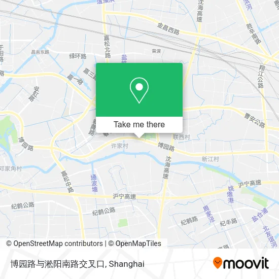 博园路与淞阳南路交叉口 map