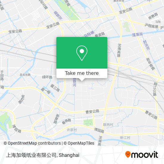 上海加颂纸业有限公司 map