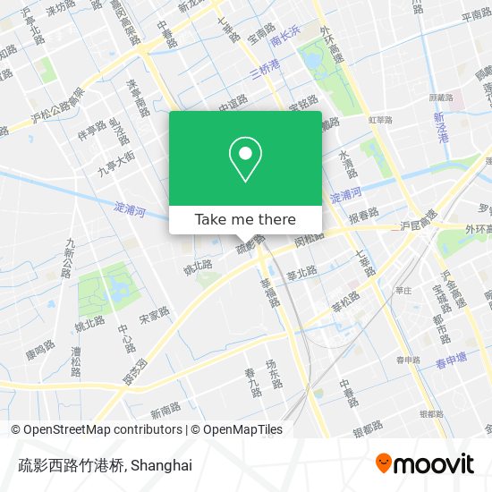 疏影西路竹港桥 map