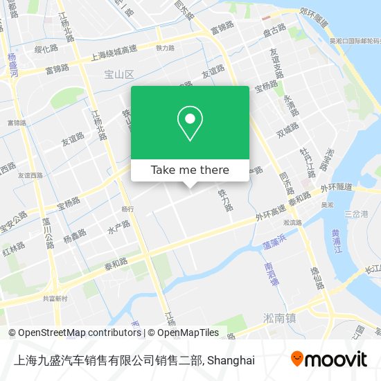 上海九盛汽车销售有限公司销售二部 map