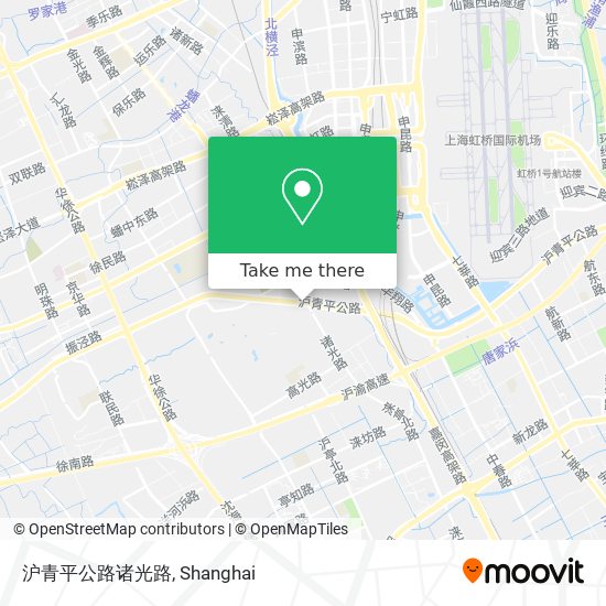 沪青平公路诸光路 map