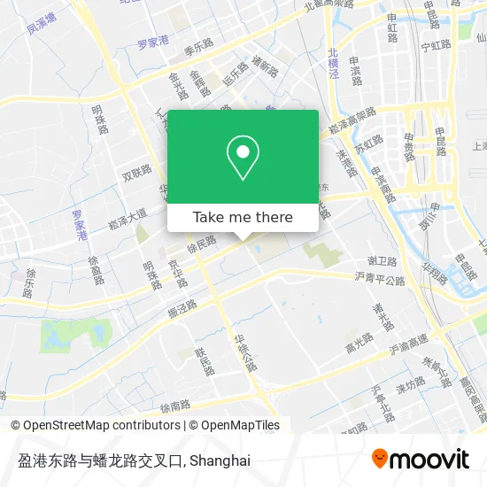 盈港东路与蟠龙路交叉口 map