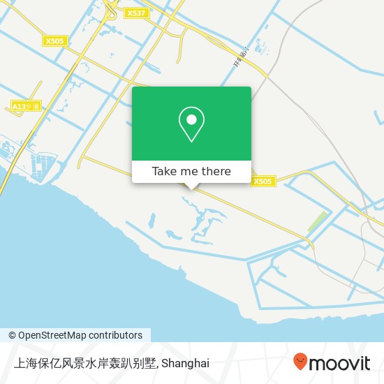 上海保亿风景水岸轰趴别墅 map