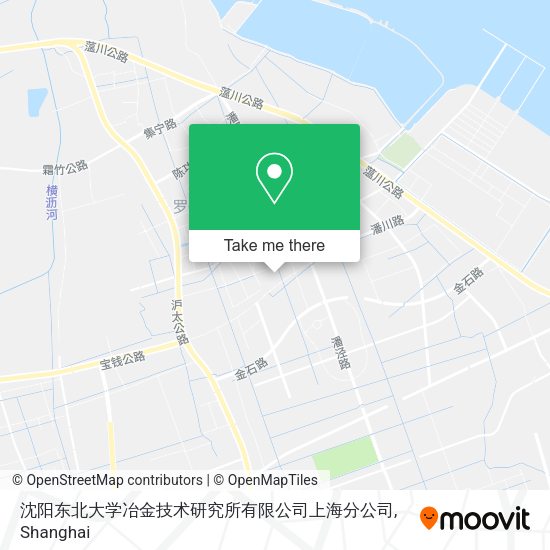 沈阳东北大学冶金技术研究所有限公司上海分公司 map