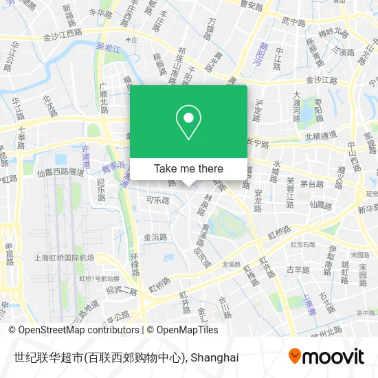 世纪联华超市(百联西郊购物中心) map