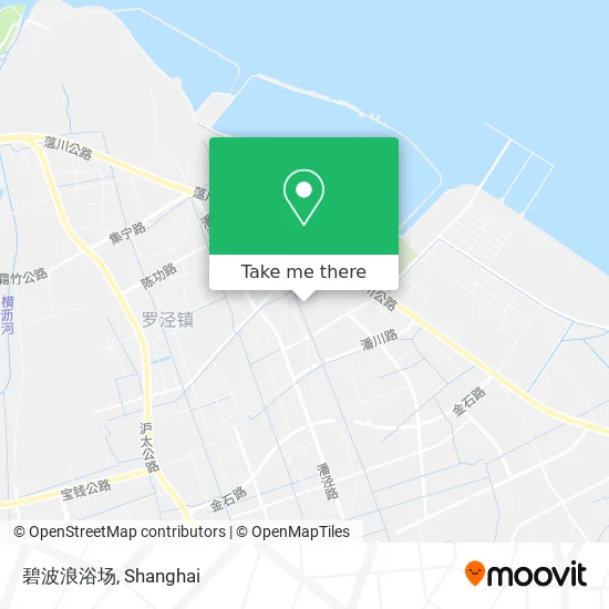 碧波浪浴场 map