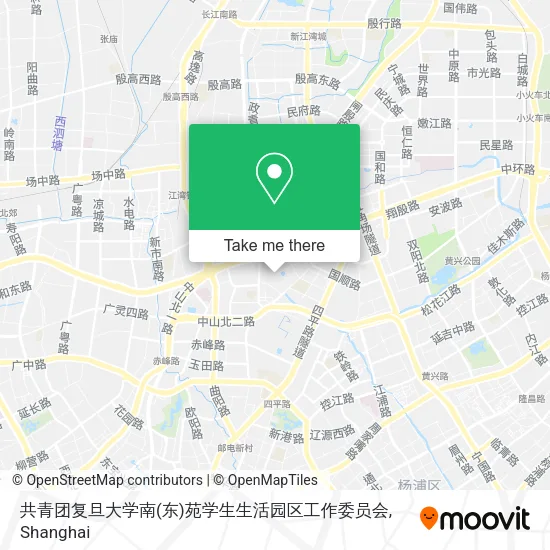 共青团复旦大学南(东)苑学生生活园区工作委员会 map
