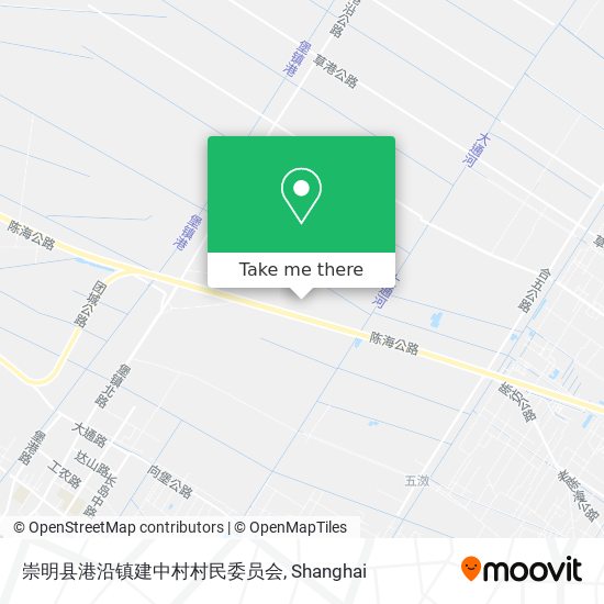 崇明县港沿镇建中村村民委员会 map