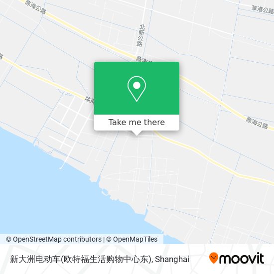 新大洲电动车(欧特福生活购物中心东) map