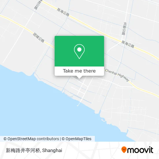 新梅路井亭河桥 map