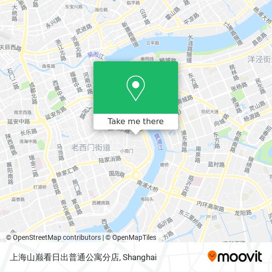 上海山巅看日出普通公寓分店 map