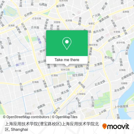 上海应用技术学院(漕宝路校区)上海应用技术学院北区 map