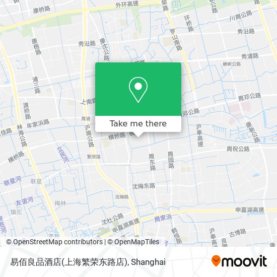 易佰良品酒店(上海繁荣东路店) map
