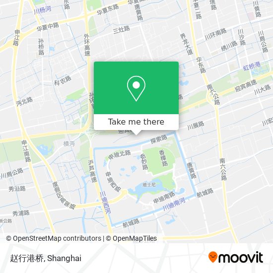 赵行港桥 map