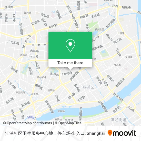 江浦社区卫生服务中心地上停车场-出入口 map