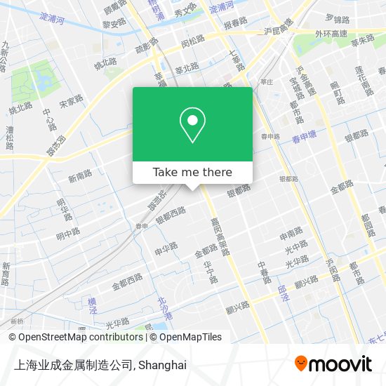 上海业成金属制造公司 map