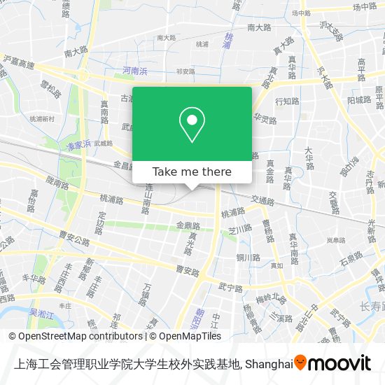 上海工会管理职业学院大学生校外实践基地 map