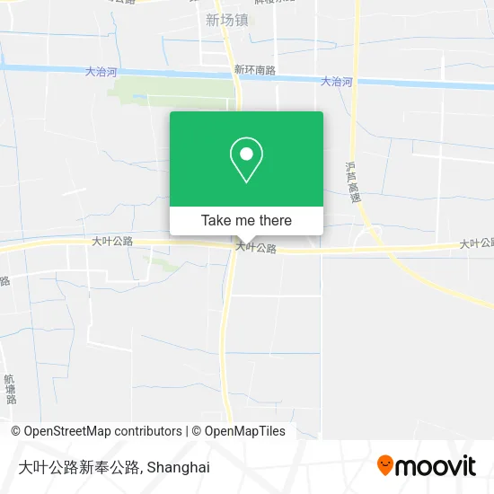 大叶公路新奉公路 map