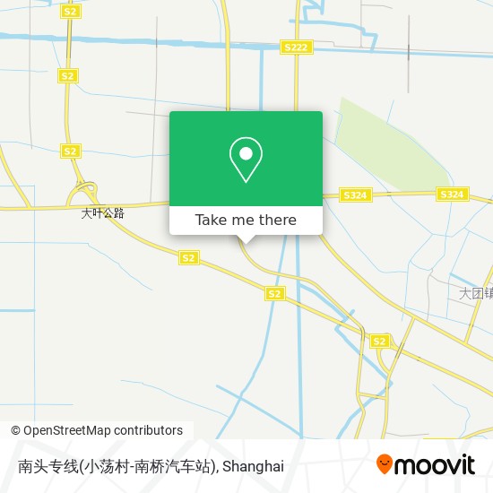 南头专线(小荡村-南桥汽车站) map