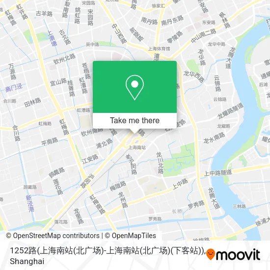 1252路(上海南站(北广场)-上海南站(北广场)(下客站)) map