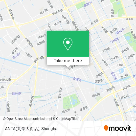 ANTA(九亭大街店) map