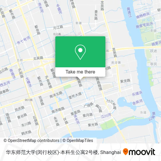 华东师范大学(闵行校区)-本科生公寓2号楼 map