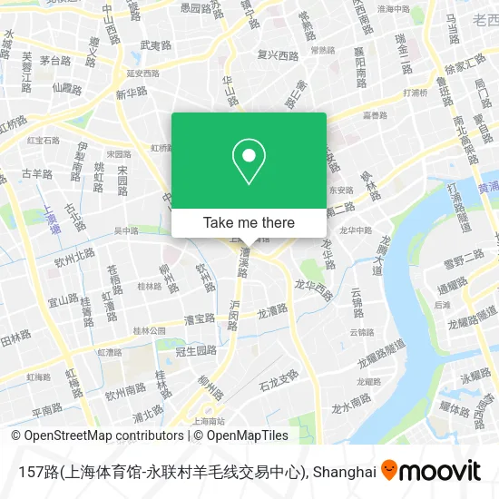 157路(上海体育馆-永联村羊毛线交易中心) map