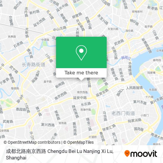 成都北路南京西路 Chengdu Bei Lu Nanjing Xi Lu map