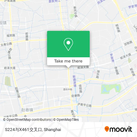 S224与X461交叉口 map