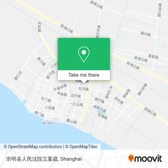 崇明县人民法院立案庭 map