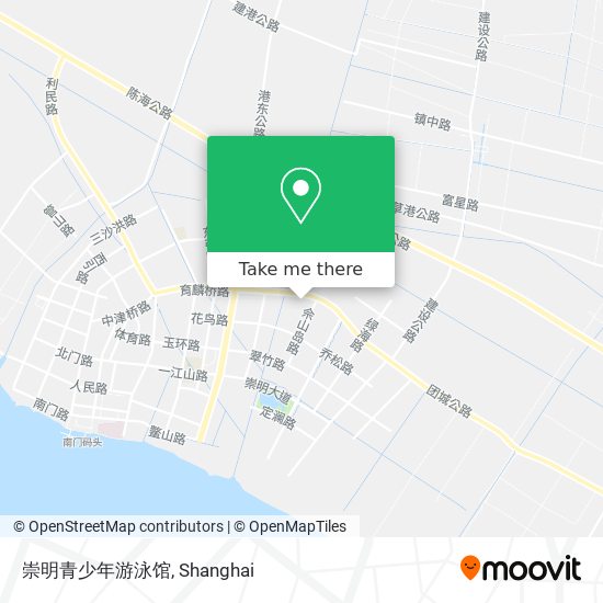 崇明青少年游泳馆 map