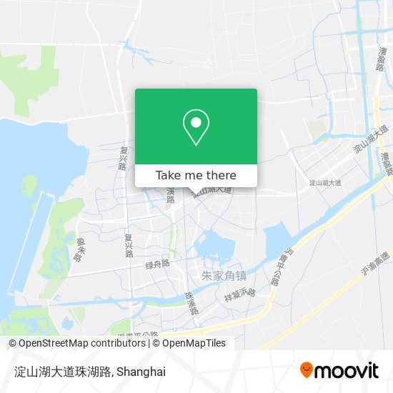 淀山湖大道珠湖路 map