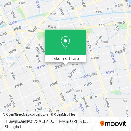上海梅陇绿地智选假日酒店地下停车场-出入口 map