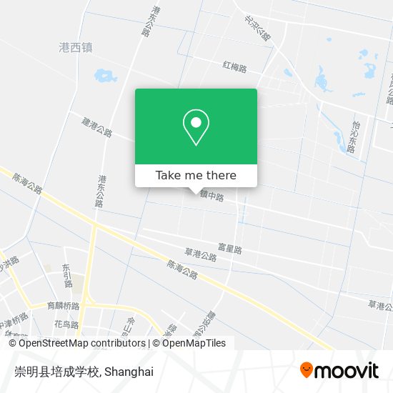 崇明县培成学校 map