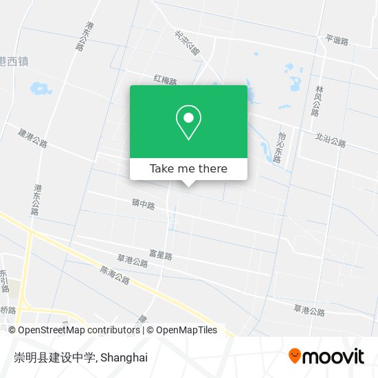 崇明县建设中学 map