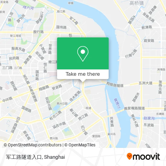 军工路隧道入口 map