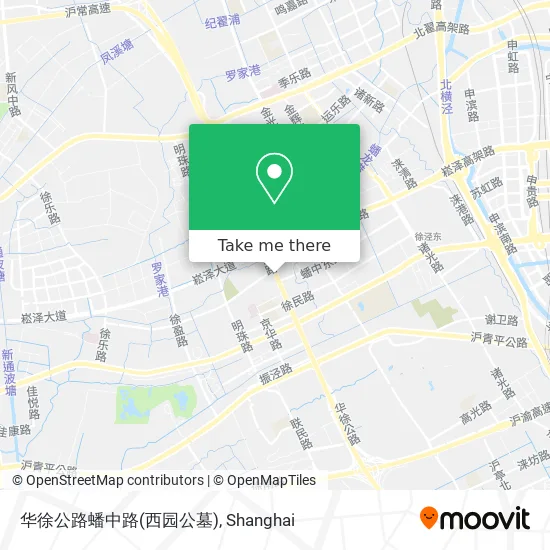 华徐公路蟠中路(西园公墓) map