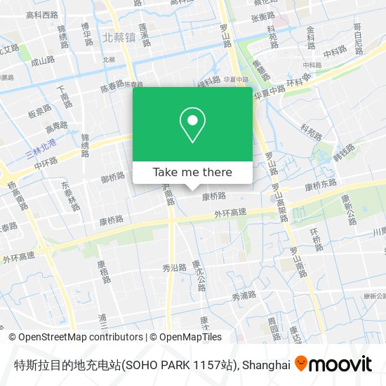 特斯拉目的地充电站(SOHO PARK 1157站) map