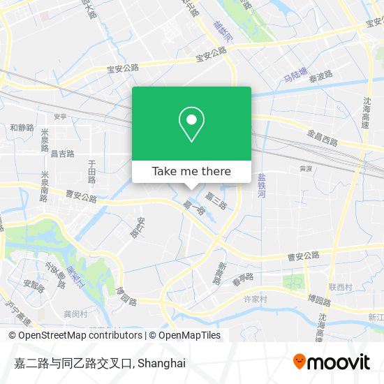 嘉二路与同乙路交叉口 map