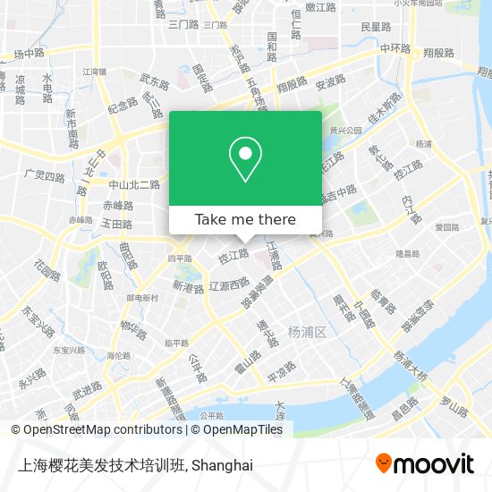 上海樱花美发技术培训班 map