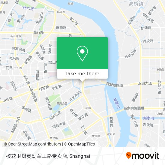 樱花卫厨灵勋军工路专卖店 map