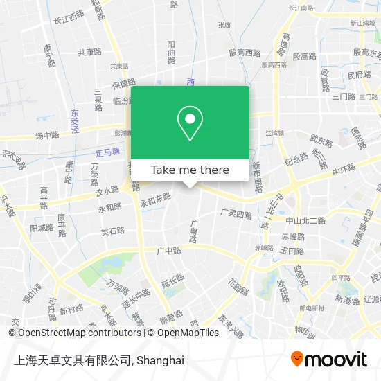 上海天卓文具有限公司 map