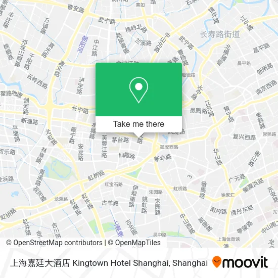 上海嘉廷大酒店 Kingtown Hotel Shanghai map