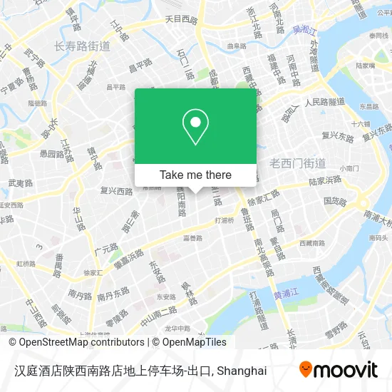 汉庭酒店陕西南路店地上停车场-出口 map